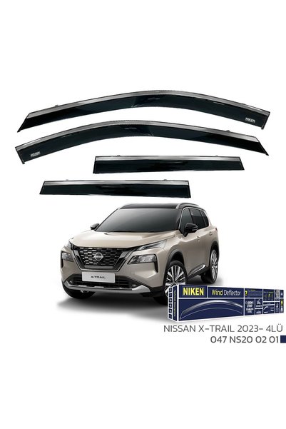 Niken Nissan Xtrail Kromlu Cam Rüzgarlığı 2023+ Sonrası uyumlu