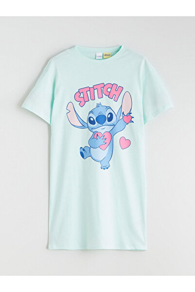 LC Waikiki LCW Kids Stitch Štampano Devojčica noćna haljina