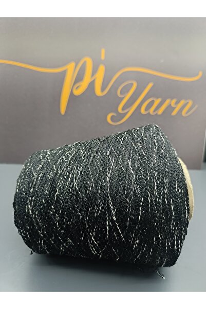 Pİ Yarn Siyah-Beya Kırçıllı Bürümcük İp 500gr