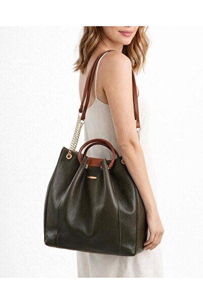 Suat Saraç Chain Detailed Shoulder Crossbody Women's Bag