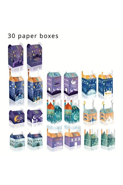 Choice 30 قطعة 001 علبة هدايا رمضانية مميزة بتصميم "العد التنازلي الغريب"! تص...