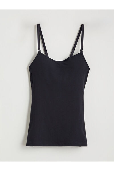 LC Waikiki U-neck plain string strap maternity cup tank top from gulis gi̇yi̇m