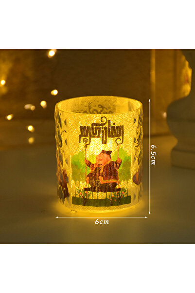 Choice B01 2025 Eid Mubarak Led Candle Lights Ramadan Ornament Lamp Home Part...