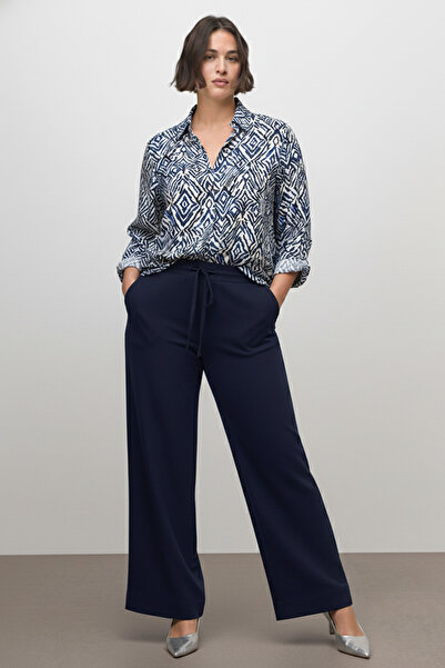 MYLİNE Блуза с V-образно деколте и копчета