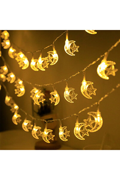 Choice 1.5m 10LED G Ramadan Decoration Lighted Birch Trees Star Moon String L...