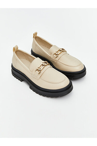 LC Waikiki مجموعة إلسيفا أحذية كلاسيكية للفتيات ذات مظهر بيج لامع