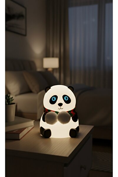 Gece Dokunmatik RGB Panda Lambası - Type-C Şarjlı, Sevimli & Yumuşak Işık