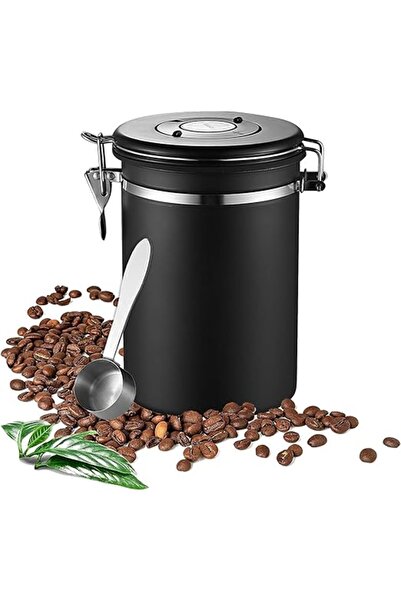 Arabest 1.8L Coffee Bean Storage,With Measuring Spade, Date Tracker and One-W...