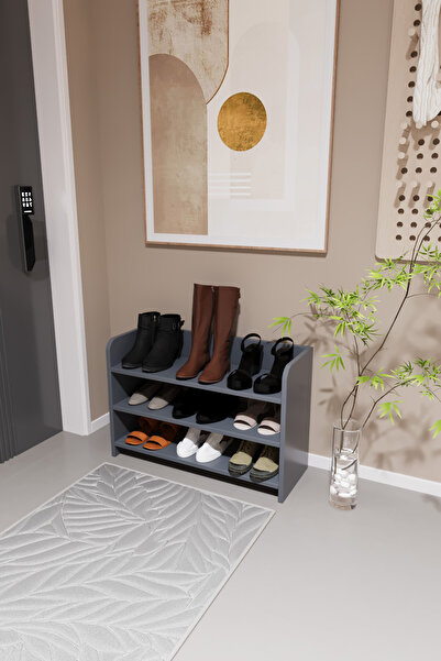 AWOX Piko 3 Katlı Ayakkabılık – Modern Tasarım, 9–12 Çift Kapasiteli