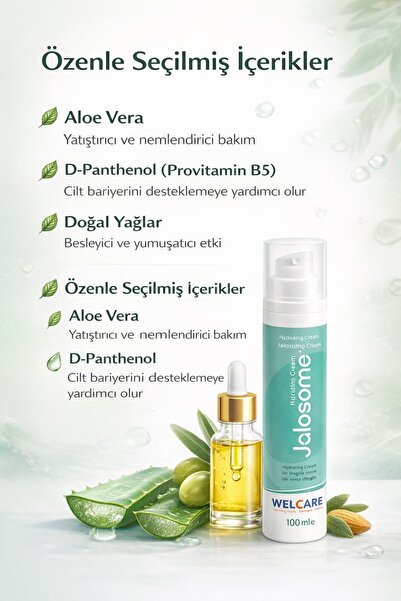 JALOSOME Hydrating Cream Cilt Bariyerini Destekleyen Nemlendirici 100 ml