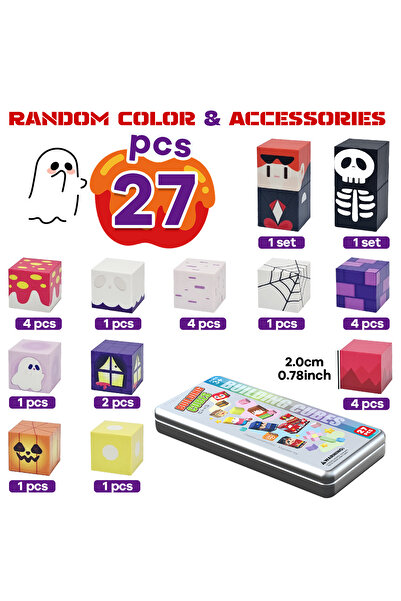 Choice 2cm-27pcs 27pcs Iron Box Magnetic Block Set,Magnetic Tiles,Children's ...