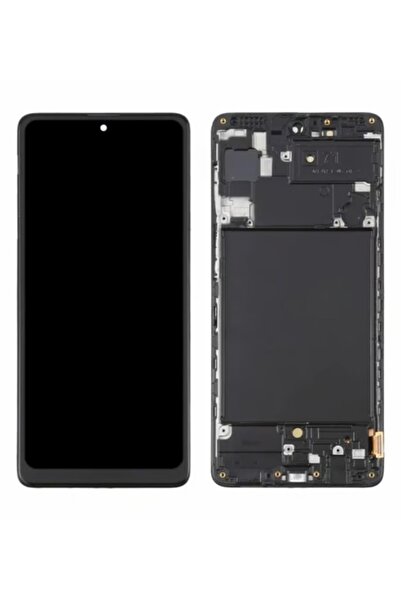 CEPAKS شاشة عرض LCD تعمل باللمس من نوع OLED لهاتف سامسونج جالاكسي A71 مع غطاء...