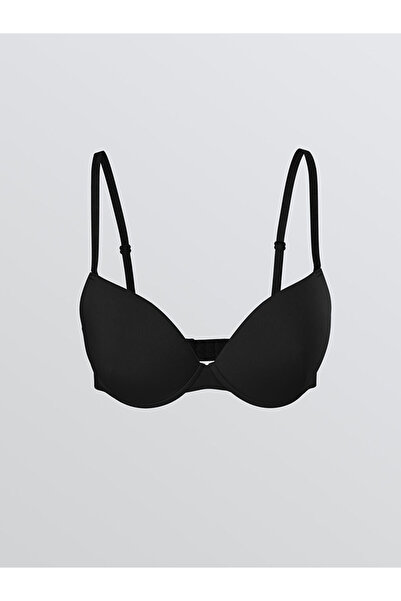 LC Waikiki Black Underwire Half Padded Plain T-Shirt Bra
