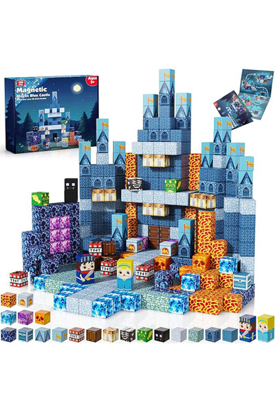 Choice ZH-007 Magnetic building block toys with Halloween elements, blue cast...