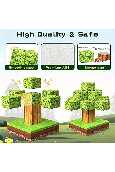 Choice 200 Pieces 200 Magnetic Building Blocks for Free Assembly, Mixed Color...