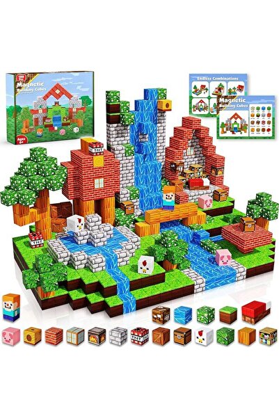 Choice1 مجموعة مكعبات بناء مغناطيسية ZH019، 100 قطعة، عالم المناجم، مكعبات مغ...