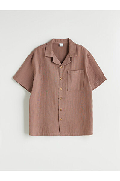 LC Waikiki Cuban Roba Collar Muslin Boys' Shirt from Uzg Store for Style Enth...