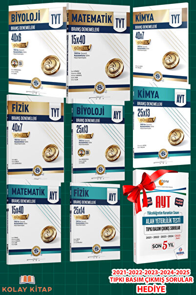 Kurul Yayıncılık Bilgi Sarmal TYT AYT Fizik Kimya Biyoloji Matematik Deneme A...