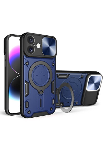 Techsuit Carcasă pentru iPhone 16 - CamGuard Pro - Albastră