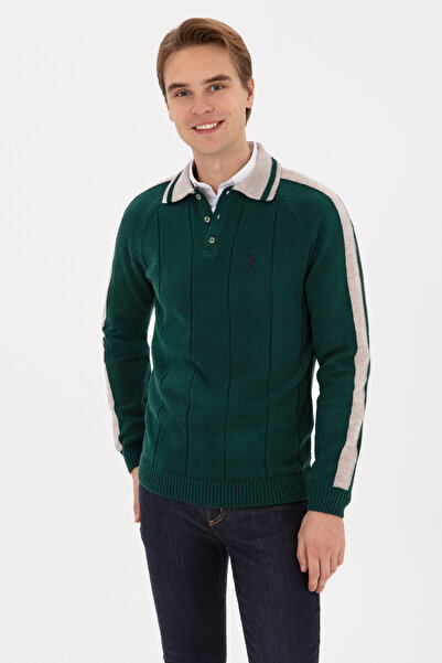 U.S. Polo Assn. Men's Dark Green Sweater 50315043-Vr079