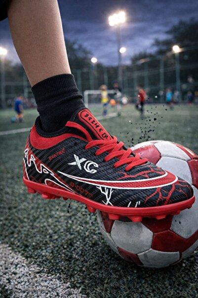 KANTEX Men's Unisex Astroturf Football Cleats with Socks and Spikes Snt03