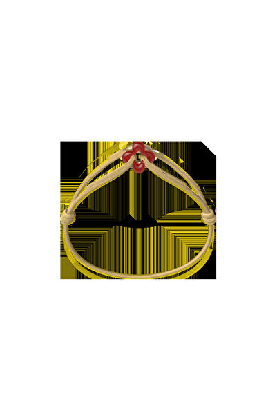 Wecord London سوار صغير من خيط البرسيم الأحمر