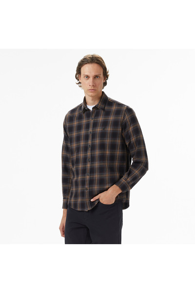 Nautica Erkek Kahverengi Classic Fit Gömlek