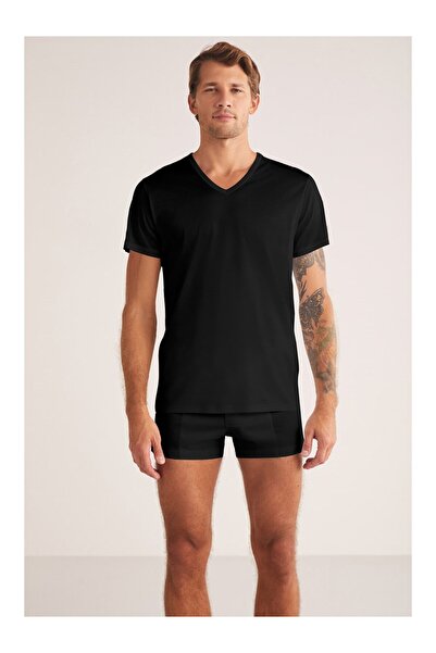 Kom تي شيرت ELITE بياقة على شكل V