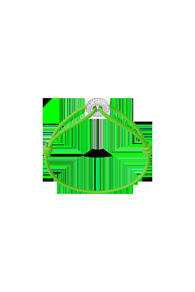 Wecord London Mini Silver Soho Pavé Cord Bracelet