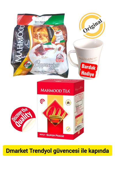 Mahmood Tea Mahmood Coffee Cappuccino (20x25 gr) ( Saf Sri Lanka Çay 400 gr)