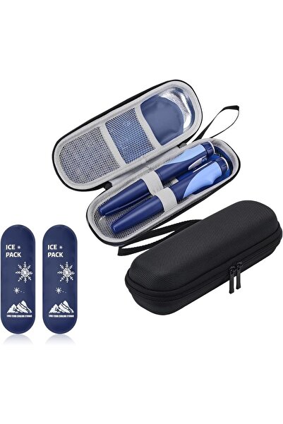 Arabest Insulin Pen Cooler Travel Case, Medical Organizer for Diabetes, Black