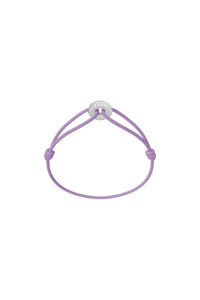 Wecord London Mini Silver Soho Pavé Cord Bracelet