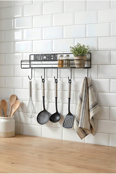 FH finehome Blacked Kitchen Askılı Mutfak Rafı