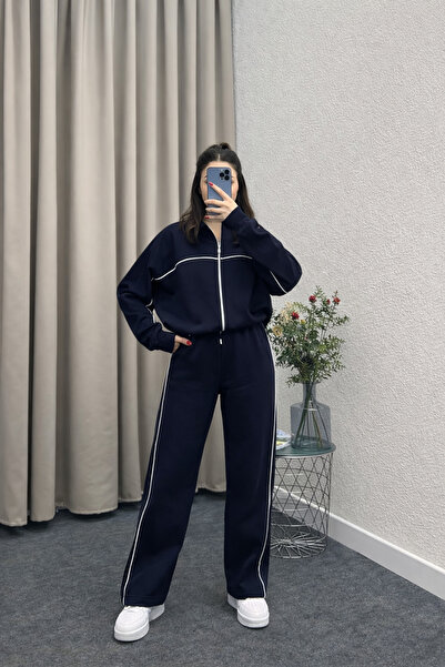 YAKAMEL Women's Belted High Waist Loose-Leg Comfortable Stand-Up Collar Bombe...