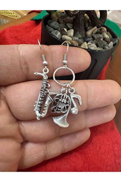 Yuchicly Saxophone Figured Dangle Metal Earrings – Instrument Design