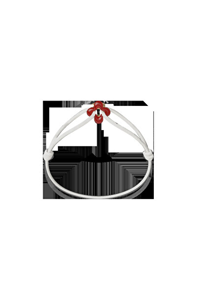 Wecord London Mini Red Clover Cord Bracelet