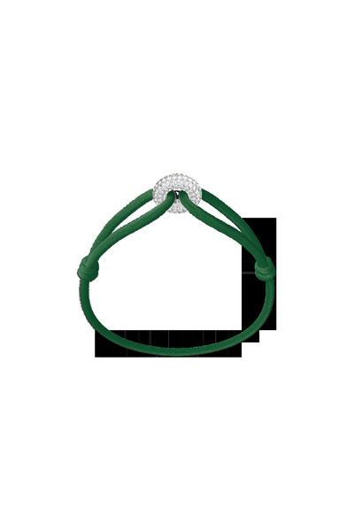 Wecord London Silver Soho Pavé Cord Bracelet