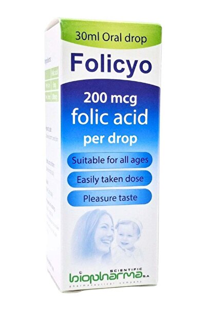 BIOPHARMA قطرات فوليسيو الفموية 200 ميكروغرام 30 مل
