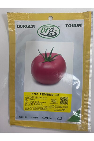 burgen tohum Burgen Ege Pembesi Domates Tohumu 5 gram