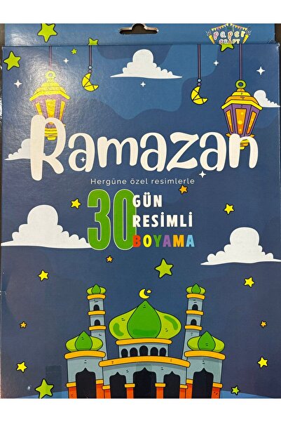 Partifesta Ramazan Özel 30 Gün Resimli Boyama Kitabı Çocuk Ramazan Etkinliği