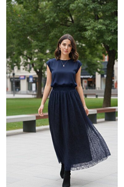 NevaMar Long Tulle Skirt