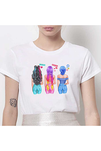 Kartier Tricou Dama Alb Influencer Girls