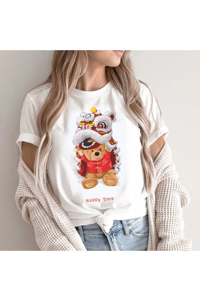 Kartier Happy Time Women's White T-Shirt