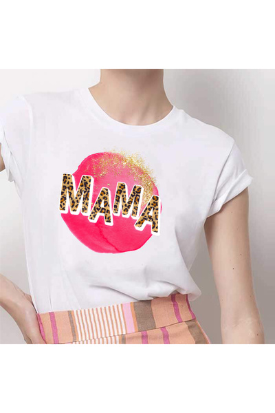 Kartier Women's White T-Shirt Fancy Mom