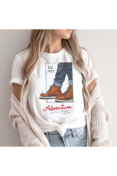 Kartier Tricou Dama Alb Adventure Just Say Outdoor