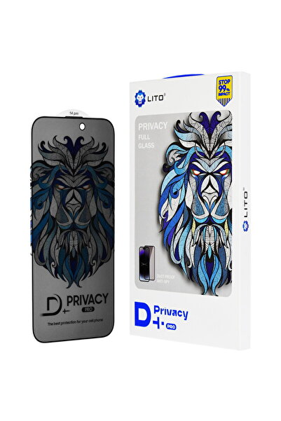 Lito Folie de confidențialitate D+ Pro pentru iPhone 14 Pro - Neagră
