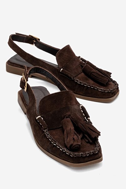 Zeynep Sıradağlı Sandale de damă Chris din piele naturală, piele de căprioară...