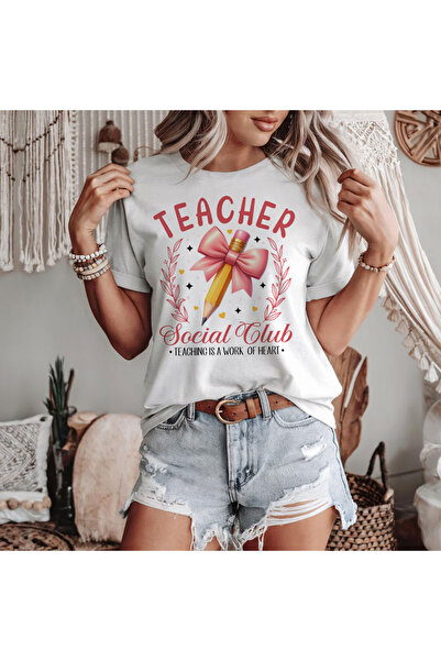 Kartier Teacher Social Club Women's White T-Shirt
