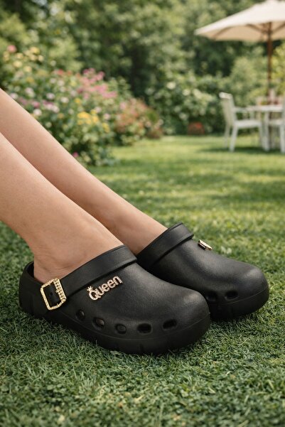 Peta Women's Perforated Comfort Sabo Slippers – with Buckle Strap