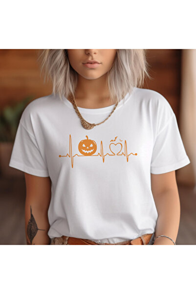 Kartier Tricou Dama Halloween Pulse , Alb,